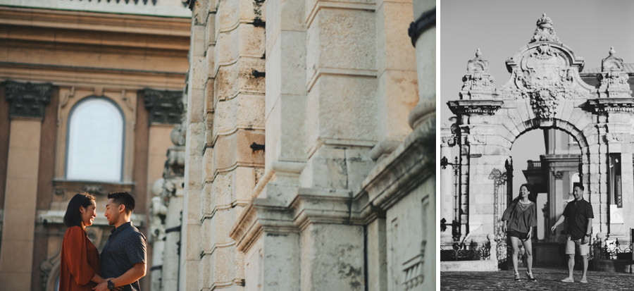 Budapest Engagement photography - Buda Castle 