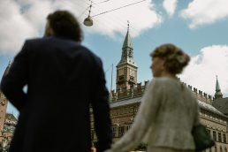 Bride and Groom at Radhus City hall Copenhagen