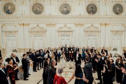 weddong gusts in Grand Ballroom of Corinthia Hotel Budapest
