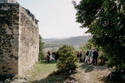 Mikro esk&uuml;vő cerem&oacute;nia Szent Bal&aacute;zs templomrom